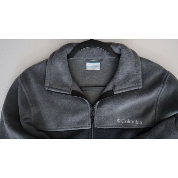 Columbia XM1571 Men's Sz S Gray/Black Steens Mountain 2.0 Full Zip Fleece Jacket - Picture 6 of 11